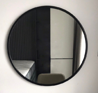 Gương khung nhôm mạ đen