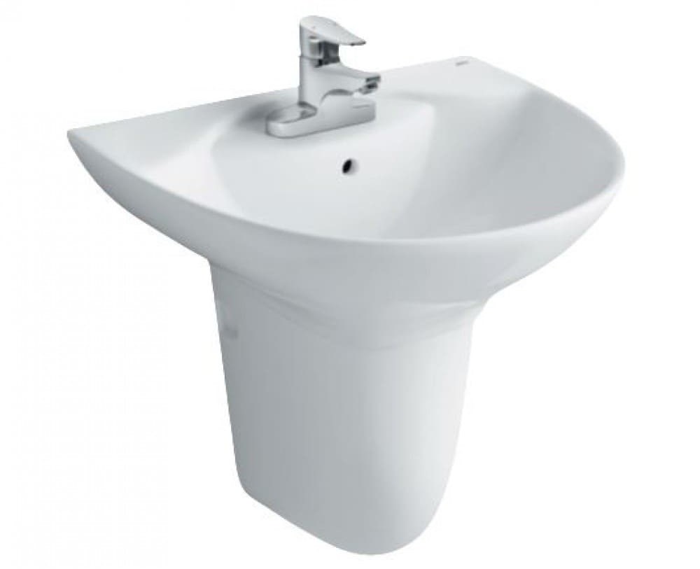 Chậu chân lửng 3 lỗ treo tường