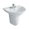 Chậu chân lửng 3 lỗ treo tường