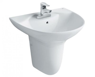 Chậu chân lửng 3 lỗ treo tường