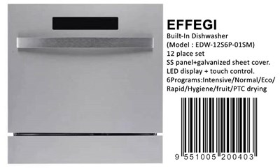 Máy Rửa Bát EDW-12S6P-01SM