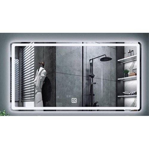 Gương LED có đồng hồ