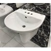 Chậu chân lửng 3 lỗ treo tường