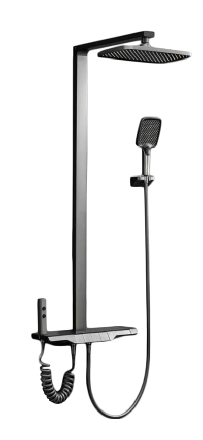 SEN CÂY NÓNG LẠNH CAO CẤP ĐỒNG MẠ PVD MÀU XÁM SC-1881