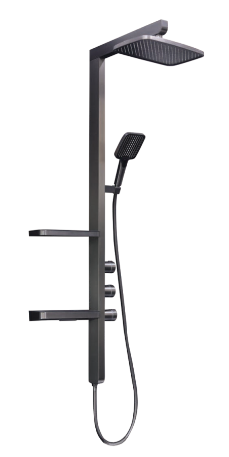 SEN CÂY NÓNG LẠNH CAO CẤP ĐỒNG MẠ PVD MÀU XÁM SC-1882