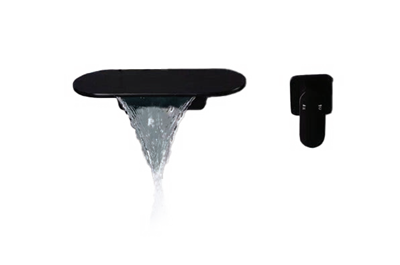 VÒI LAVABO CAO CẤP MẠ TĨNH ĐIỆN CHÂN KHÔNG MÀU ĐEN VA-006