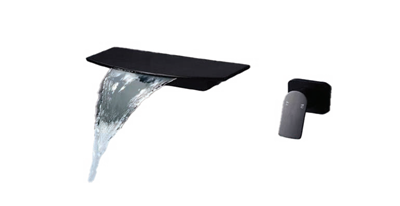 VÒI LAVABO MẠ TĨNH ĐIỆN CHÂN KHÔNG MÀU ĐEN VA-005