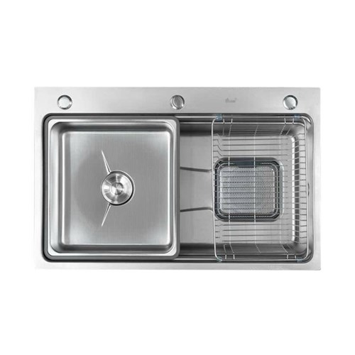 CHẬU BẾP CAO CẤP CRB-7548 XÁM BẠC