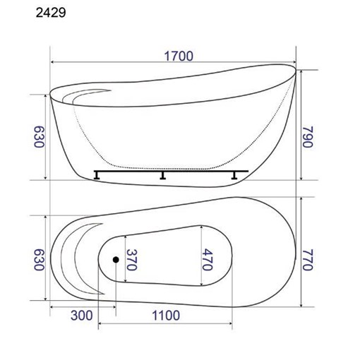 BỒN TẮM MASSAGE BTTD-2429