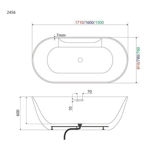 BỒN TẮM MASSAGE CAO CẤP BTTD-2456MS