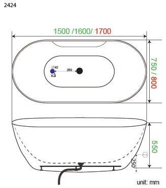 BỒN TẮM MASSAGE CAO CẤP BTTD-2424SV