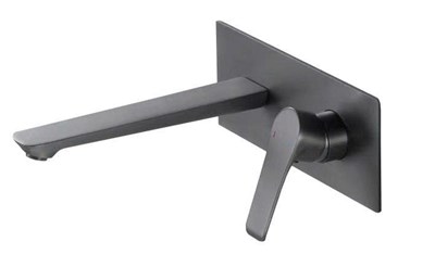 VÒI LAVABO ÂM TƯỜNG CAO CẤP MẠ PVD MÀU XÁM VA-002