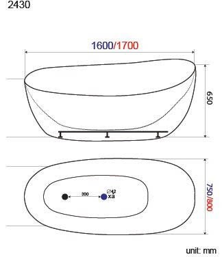 BỒN TẮM MASSAGE CAO CẤP BTTD-2430