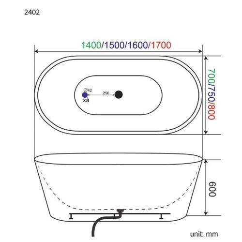BỒN TẮM MASSAGE CAO CẤP BTTD-2402