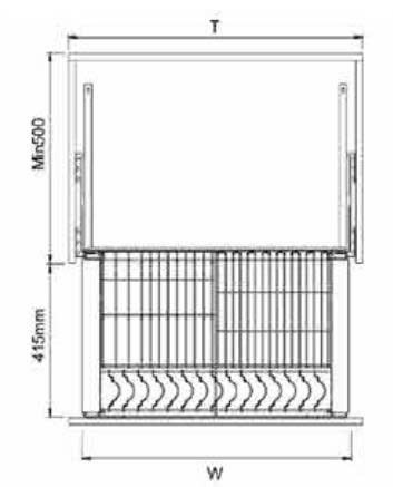 GIÁ ĐỂ BÁT ĐĨA TỦ DƯỚI-FSBP-90G-304