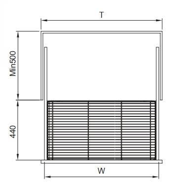 GIÁ ĐỂ BÁT ĐĨA TỦ DƯỚI-FSBP-7545SD-304
