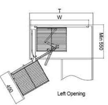 GÓC XOAY LIÊN HOÀN-FS-MC400-SLN (Trái)