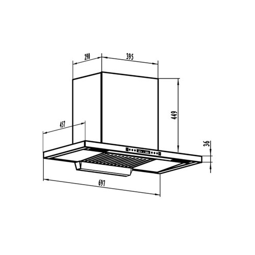 MÁY HÚT KHÓI-GẮN TƯỜNG FS 45TS AUTOCLEAN